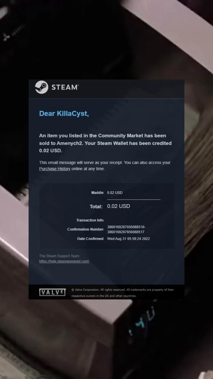 Steam Market History Helper