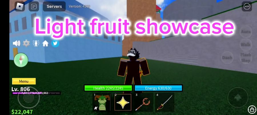 RUMBLE FRUIT SHOWCASE! BLOX PIECE! 