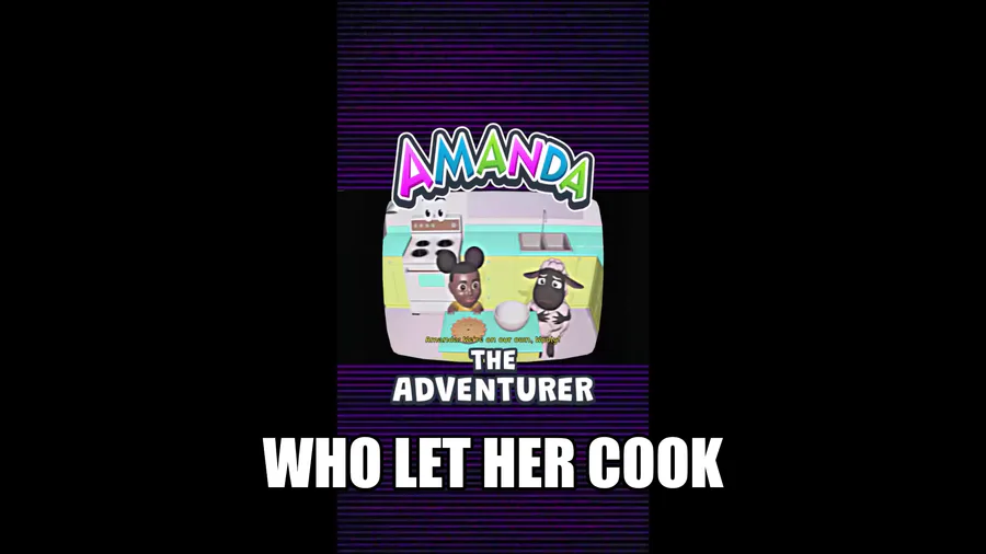 I defeated AMANDA the ADVENTURER to save WOOLY (secret tape all