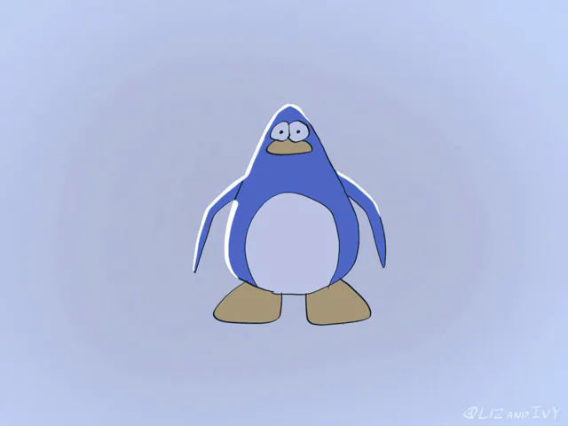 doing the Club Penguin Dance in ROBLOX(animation) 