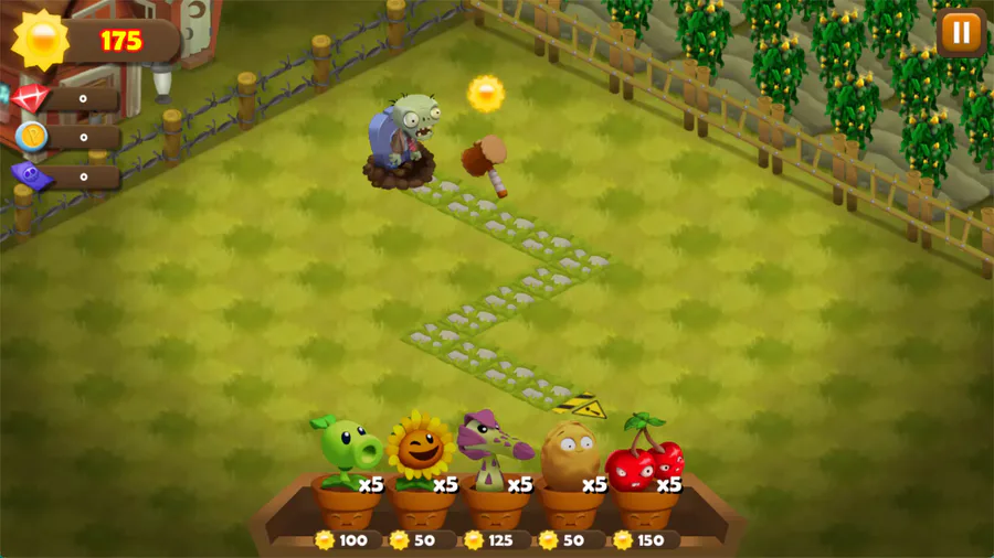 Plants vs Zombies Neighborhood Defense by CrisDevelop - Game Jolt