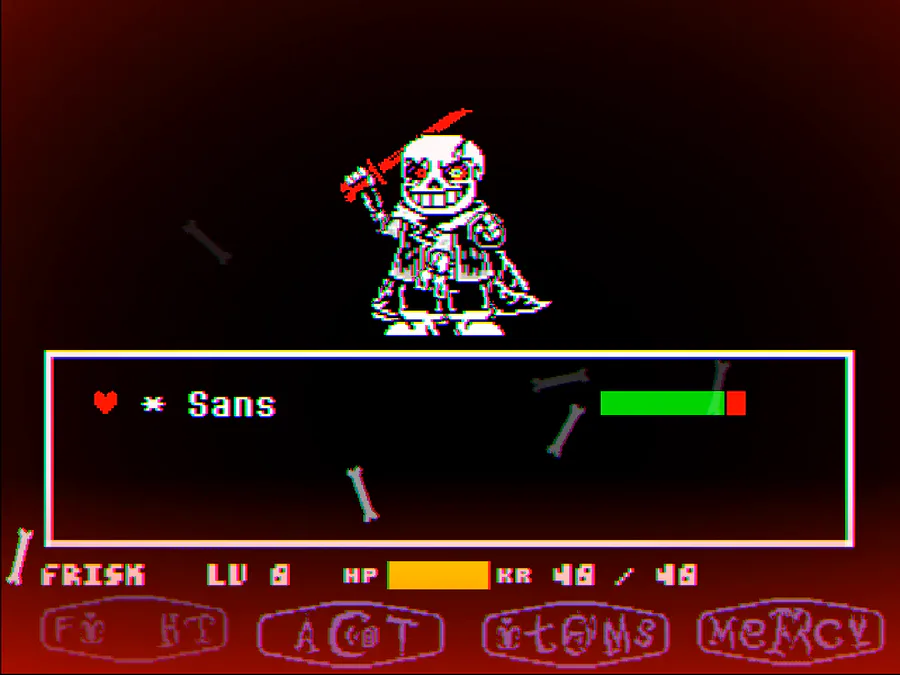 Improved Sans' battle sprite (sorry because of the watermark but i