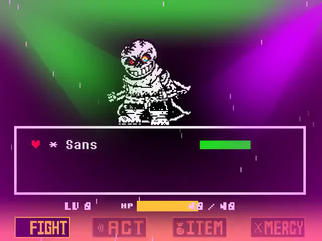 BAD TIME TRIO Normal Mode Completed! Undertale Fangame by MCatR 