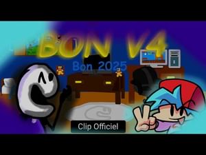 FNF VS Bonjour Retake | Bon V4 Clip Officiel | WLOLG23