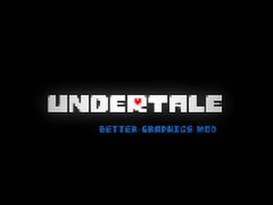 how to install undertale better graphics mod