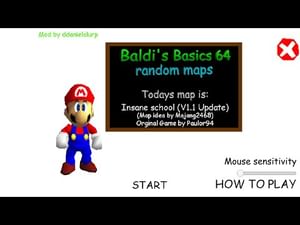 Baldi S Basics 64 Custom Map Insane School Edition Baldi S Basics Random Custom Maps Mod By Ddanielslurp Unbanepickewl Blm Game Jolt - roblox hello neighbor maps baldi exe full game