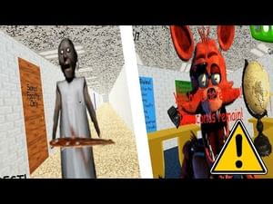Granny & Foxy In Baldi's Basics in Education and Learning 