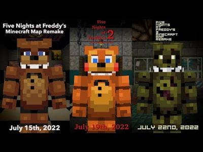 Five Nights at Freddy's Minecraft Map Remake ULTIMATE BUNDLE Minecraft Map