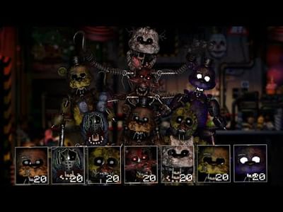 8 NEW ANIMATRONICS - Ultimate Custom Night (Mod) 