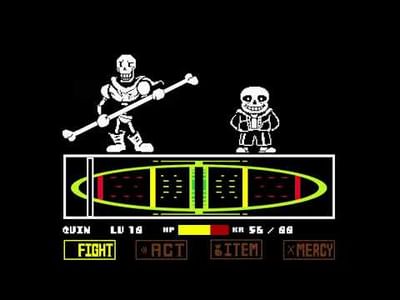 UNDERTALE: SANS AND PAPYRUS GENOCIDE BATTLE [RECREATION] by Team Darkness  Krzysiu #Dead Man Walking - Game Jolt