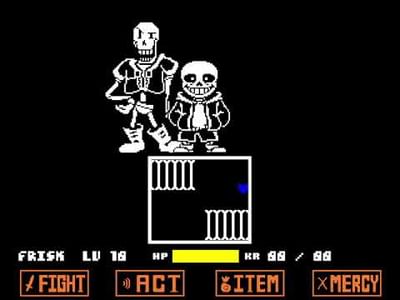 UNDERTALE: Easy Mode Sans Fight Full Phase 1~2 (But Still Demo) 